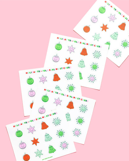Kids Holiday Fill in Thank You Tri-Fold Set
