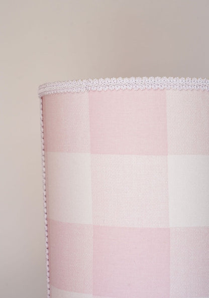 Plaid Fabric Covered Wastebaskets