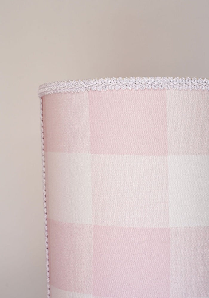 Plaid Fabric Covered Wastebaskets