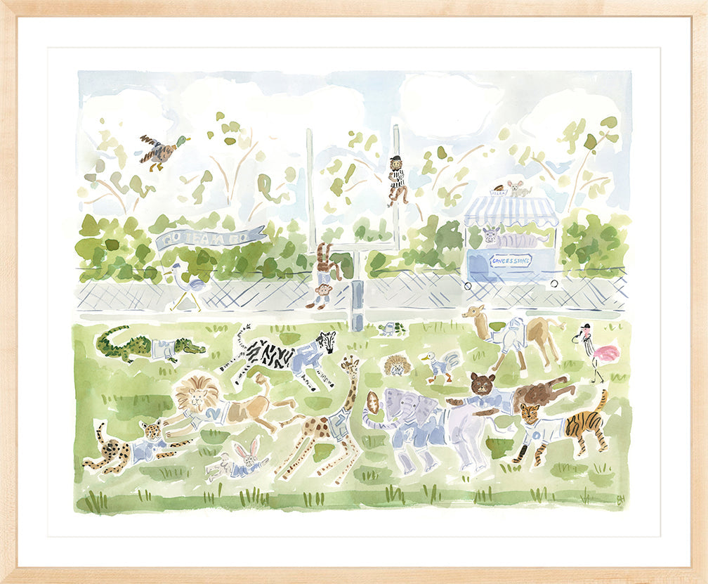 The "Football Zoo" Fine Art Print