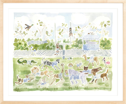The "Football Zoo" Fine Art Print