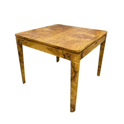 Burl Card Table