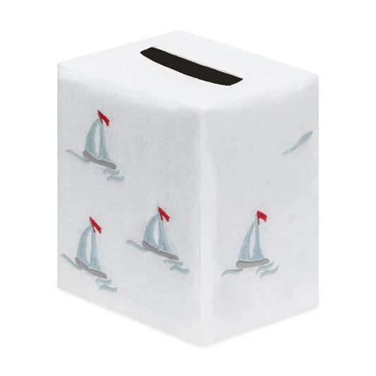 Sail Boat Tissue Box Cover