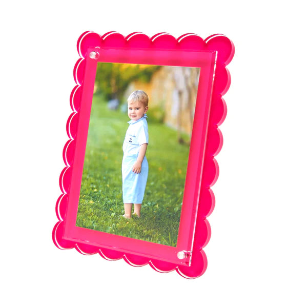 Scallop Edged Lucite Frame