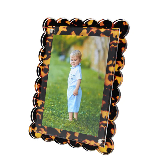 Scallop Edged Lucite Frame