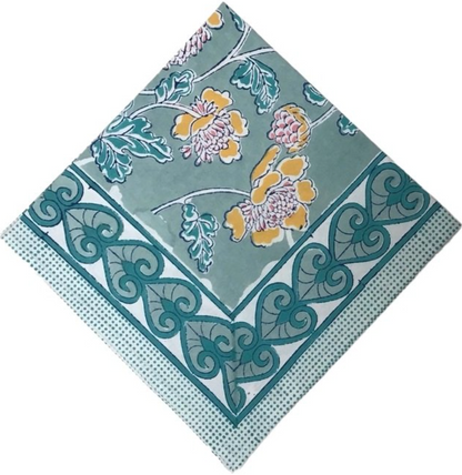 Cornflower Green Napkins – Set of 4