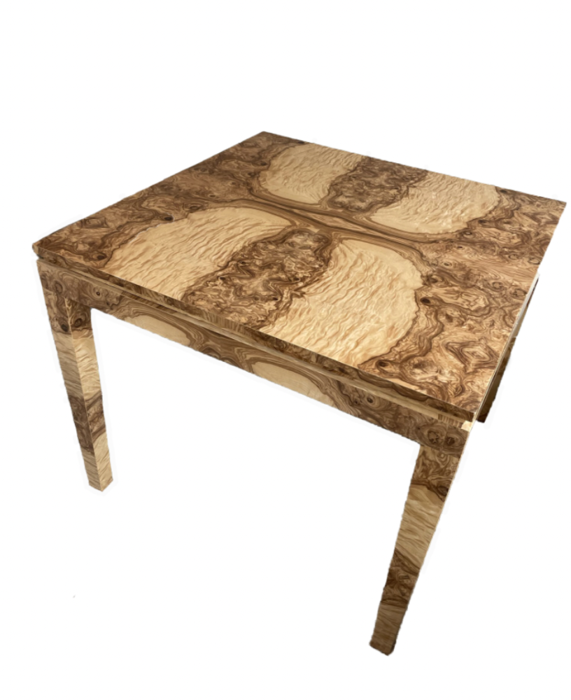 Burl Card Table