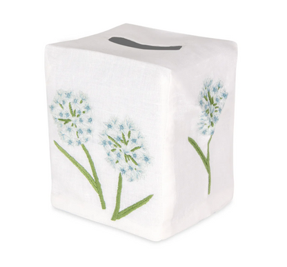 Embroidered Tissue Box Cover