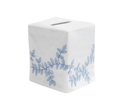 Embroidered Tissue Box Cover