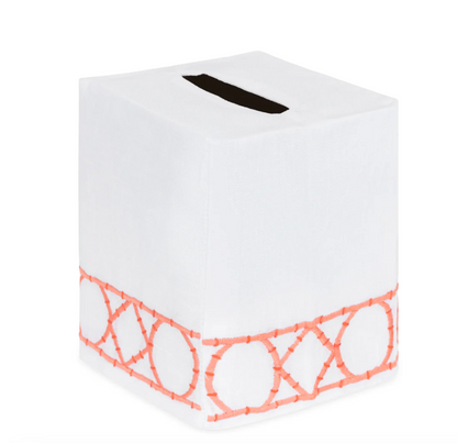 Embroidered Tissue Box Cover