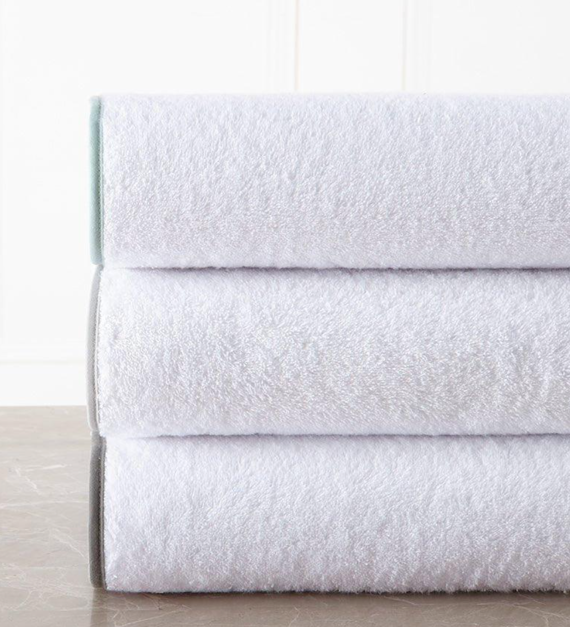 Roma Terry Bath Towels with Trim