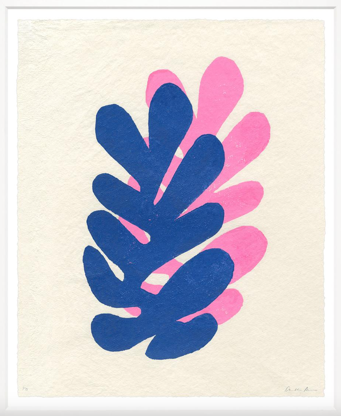 Double Leaves – Pink & Blue