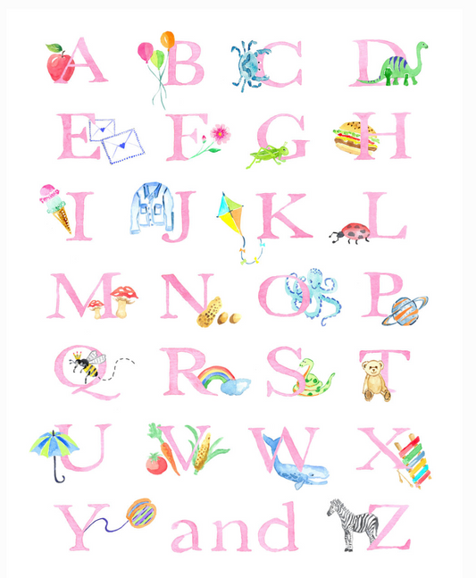 Alphabet Art Print