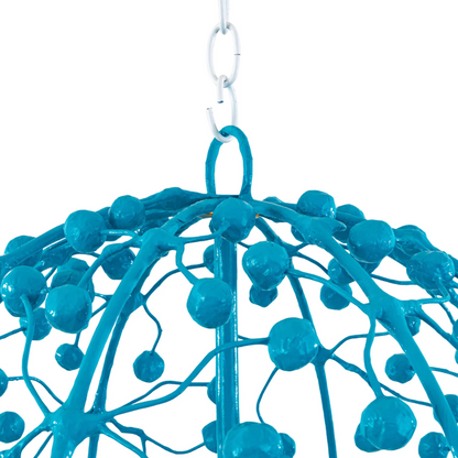 Whimsical Sphere Chandelier in Turquoise