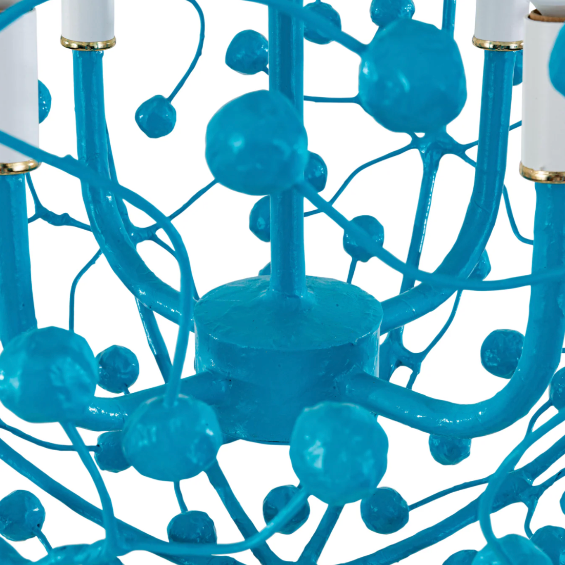 Whimsical Sphere Chandelier in Turquoise