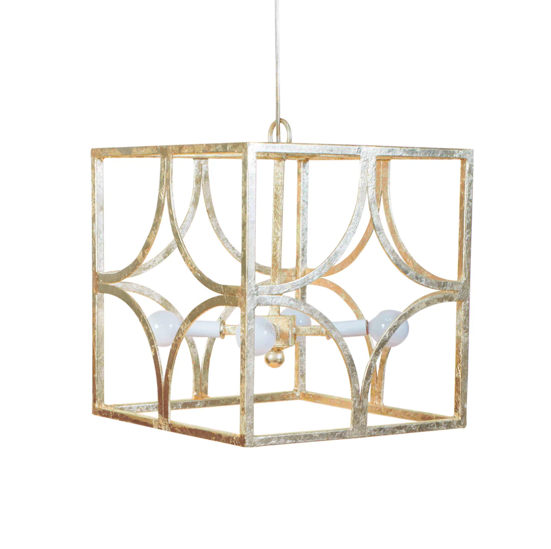 Geo Chandelier in Gold