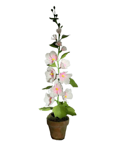 hollyhock plant in pots Hollyhock Paper Sculpture – MADRE