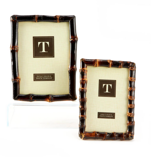 Faux Bamboo Frames, Set of 2