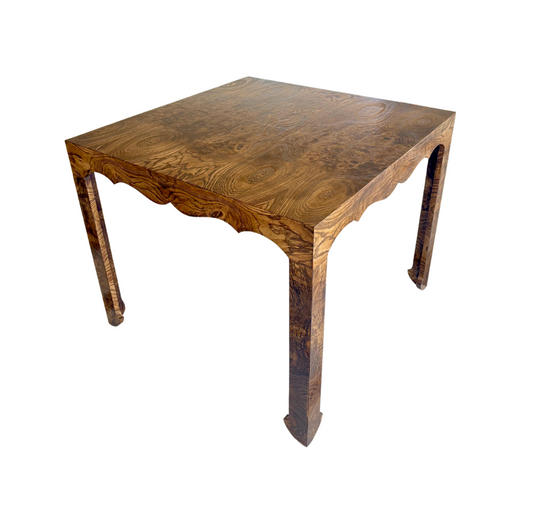 Scallop Burl Game Table