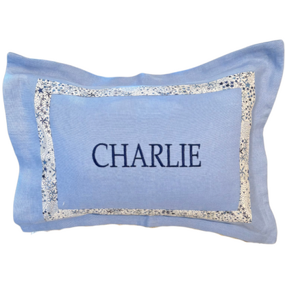 Blue and Liberty Navy Stars Boudoir Pillow