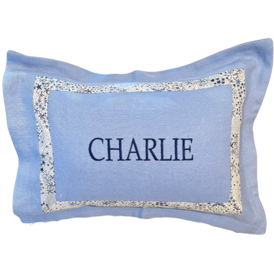 Blue and Liberty Navy Stars Boudoir Pillow