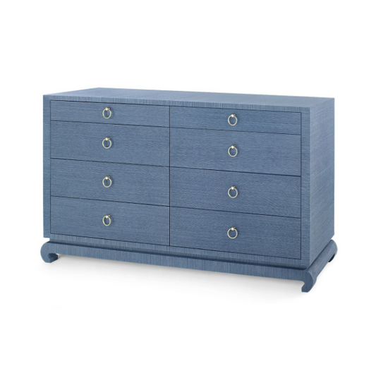 Ming Extra Large Dresser in Navy Blue