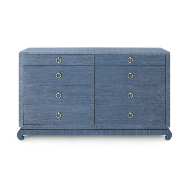 Ming Extra Large Dresser in Navy Blue
