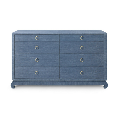 Ming Extra Large Dresser in Navy Blue