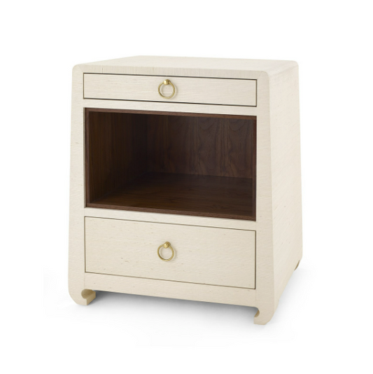 Ming Side Table in Canvas Cream