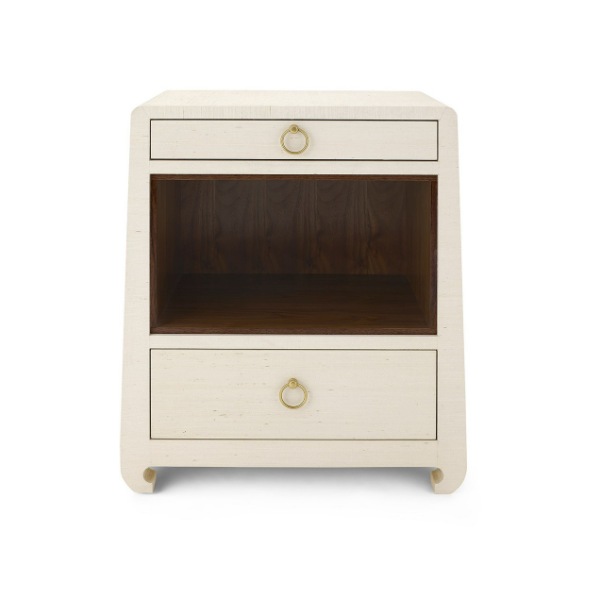 Ming Side Table in Canvas Cream