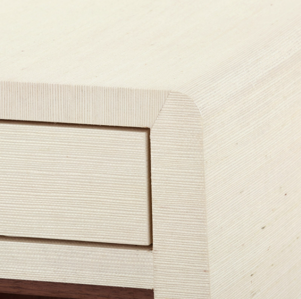 Ming Side Table in Canvas Cream
