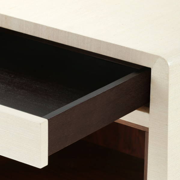 Ming Side Table in Canvas Cream