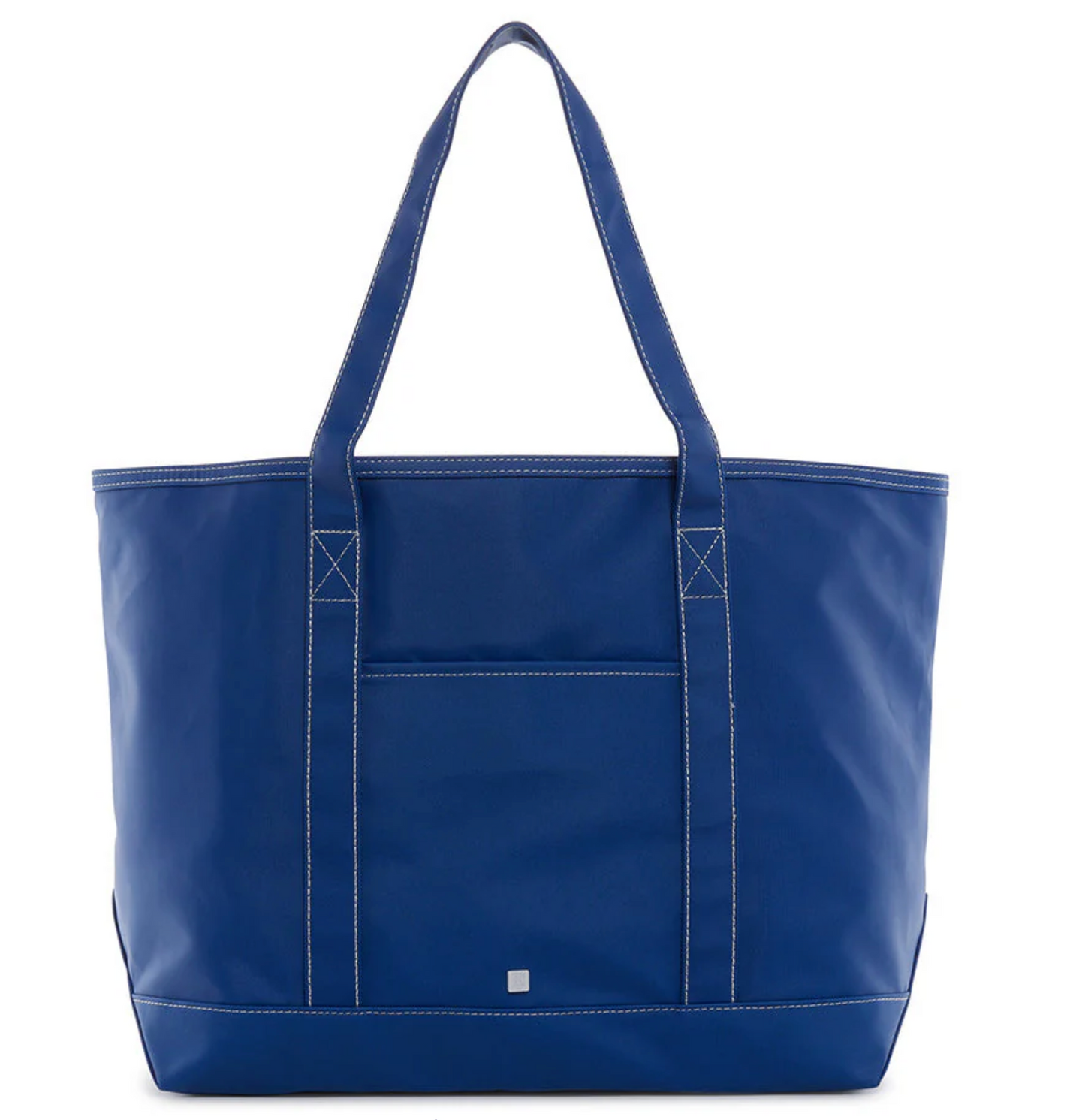 Coated Canvas Tote in Blue Bell