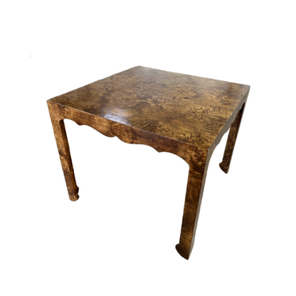 Scallop Burl Game Table