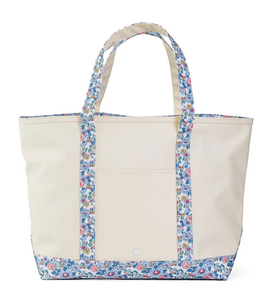 Coated Canvas Tote with Bridgehampton Trim