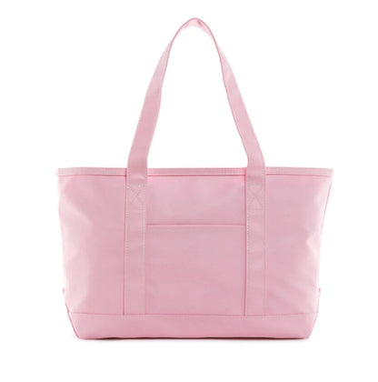 Coated Canvas Tote in Peony