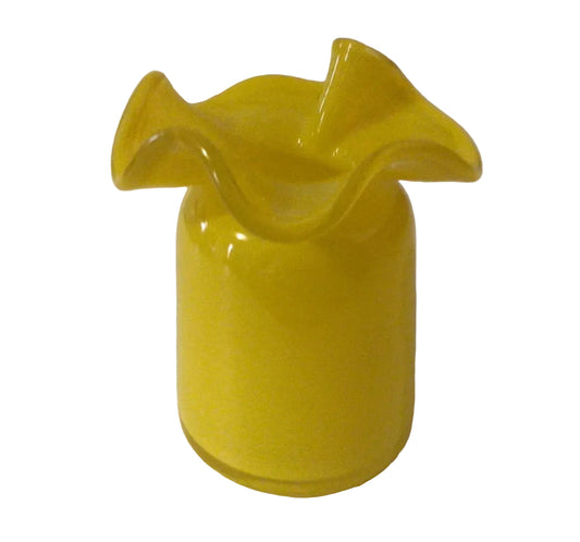 Ruffle Bud Vase in Yellow