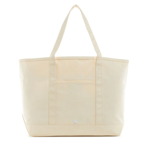 Coated Canvas Tote in Natural