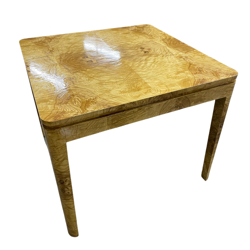 Burl Card Table