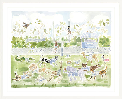The "Football Zoo" Fine Art Print