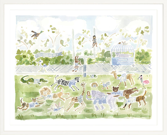 The "Football Zoo" Fine Art Print