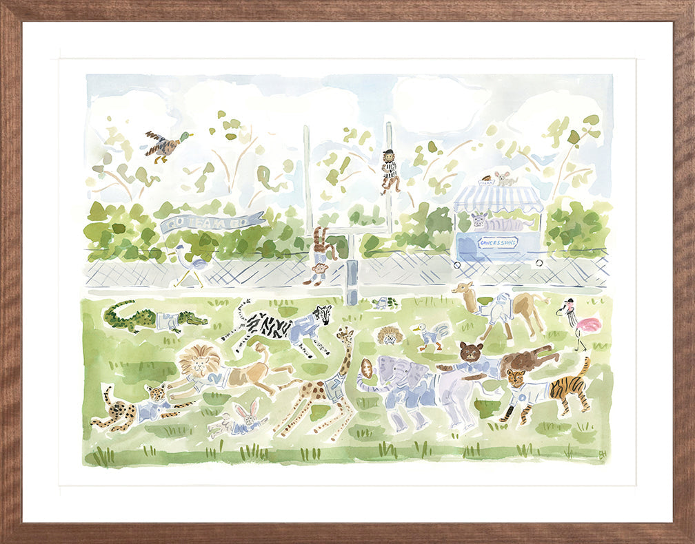 The "Football Zoo" Fine Art Print