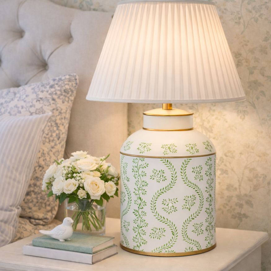 Ikat Tea Caddy Lamp