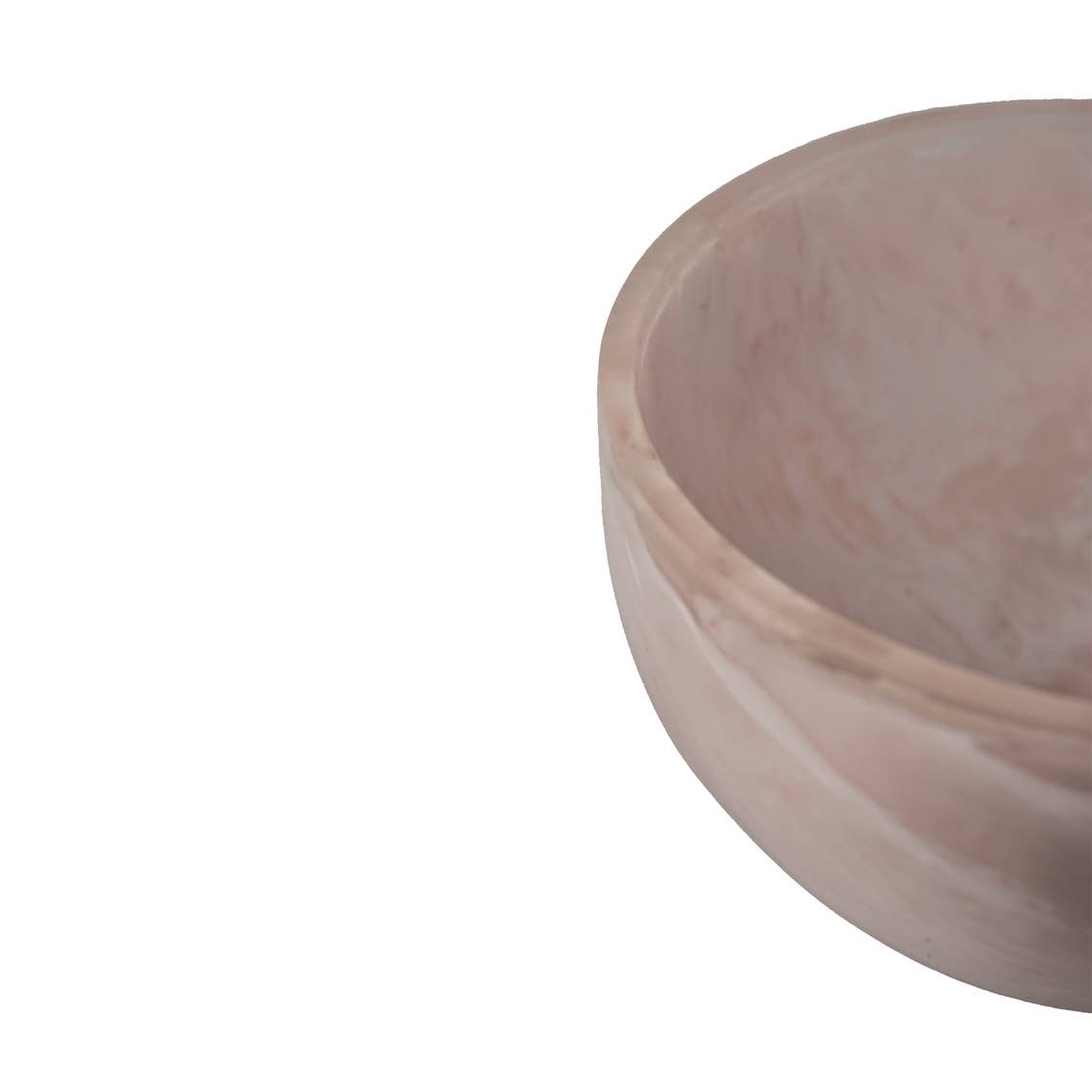 Resin 6" Nut Bowl in Blush