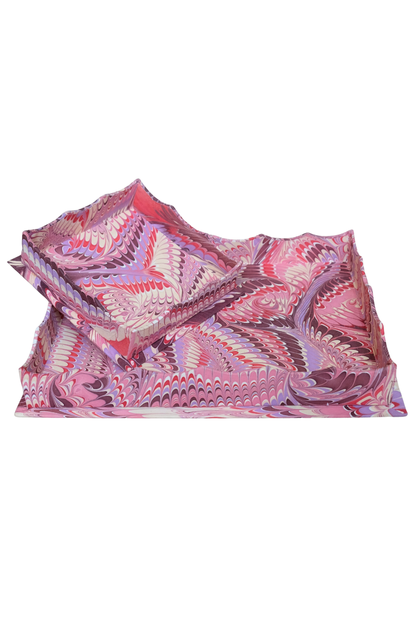 Small Nesting Tray in Florentine Pink