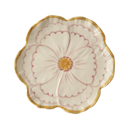 Pink and Yellow Flower Side Plate