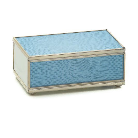 Lizard Skin Matchbox Cover in Blue