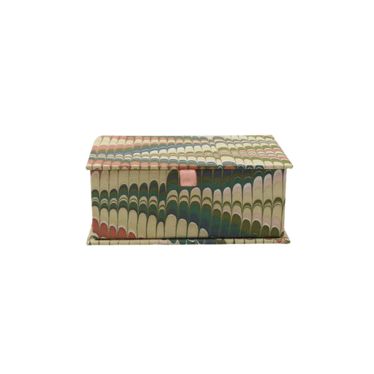 Small Marbled Keepsake Box Set in Moss Mountain