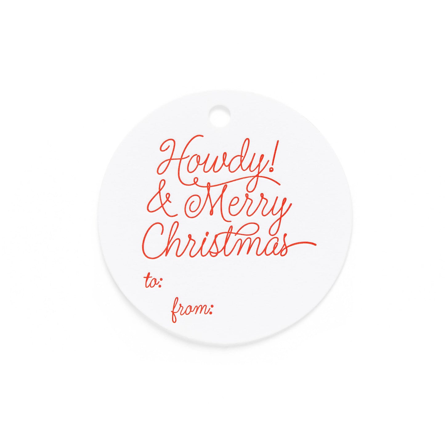 Howdy & Merry Christmas Gift Tags