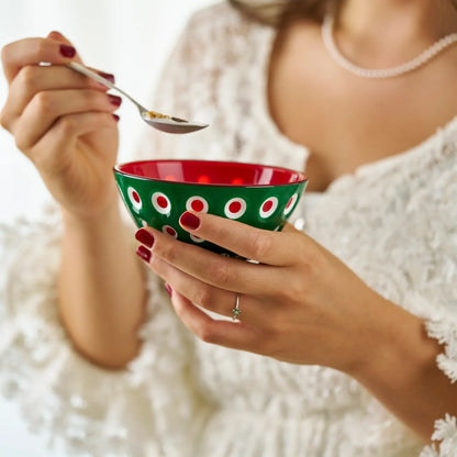 Le Murrine Condiment Bowl in Green/Red